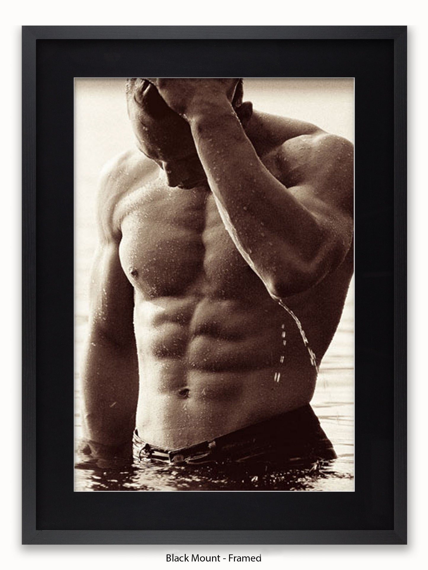 Sexy Man Rob Lang Get Wet Poster