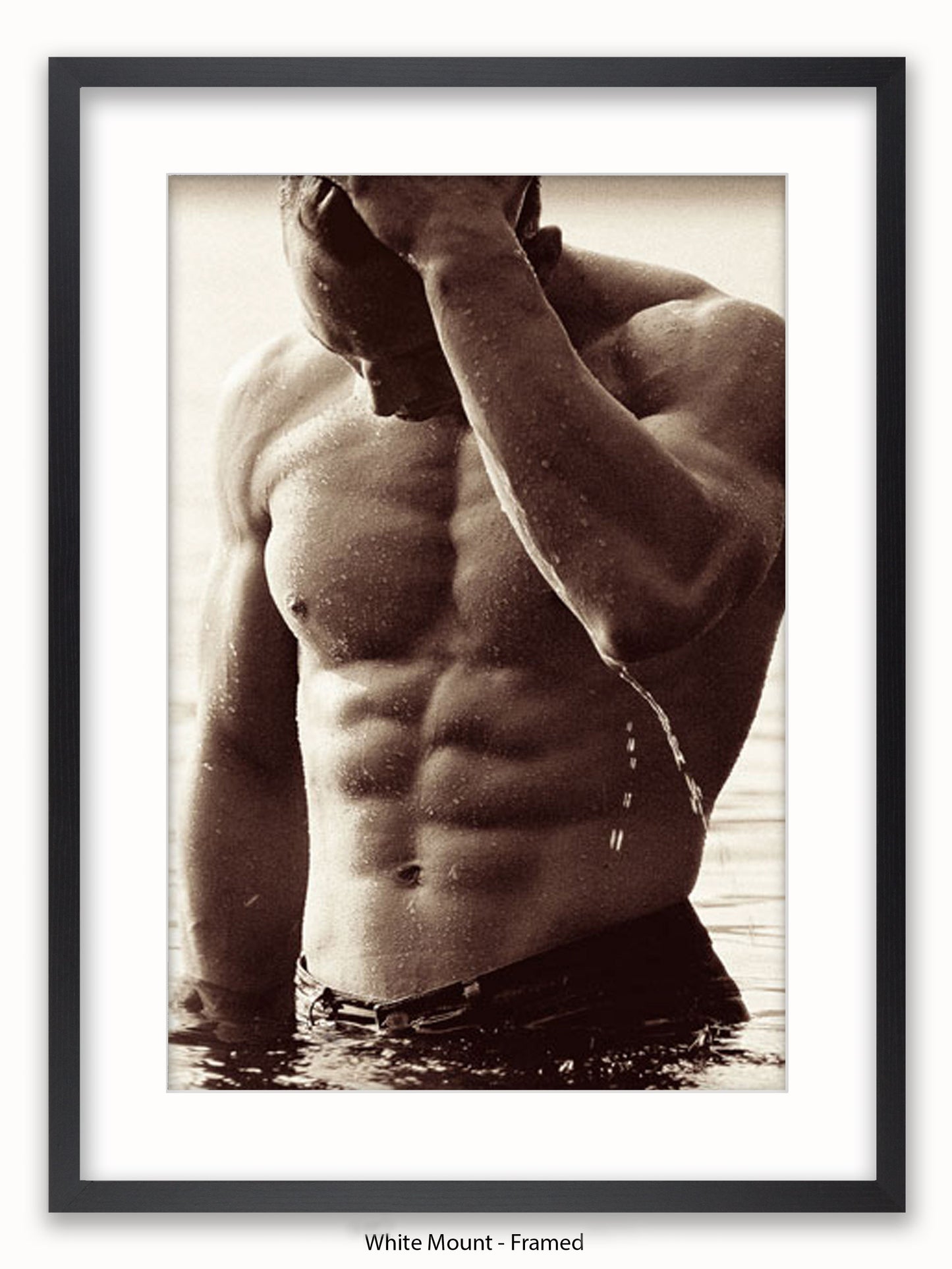 Sexy Man Rob Lang Get Wet Poster