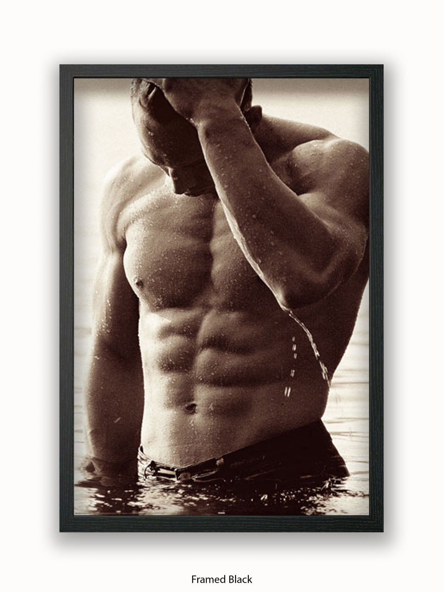 Sexy Man Rob Lang Get Wet Poster