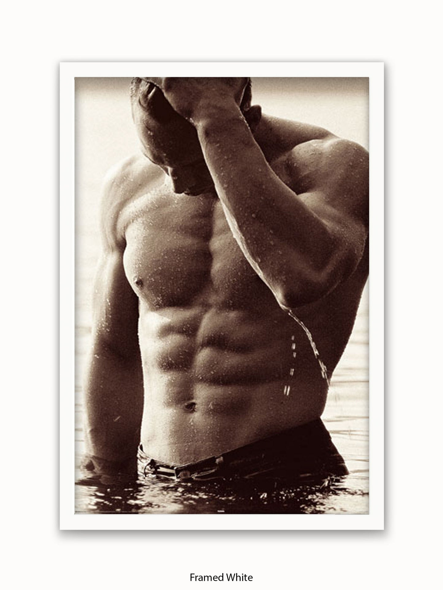 Sexy Man Rob Lang Get Wet Poster