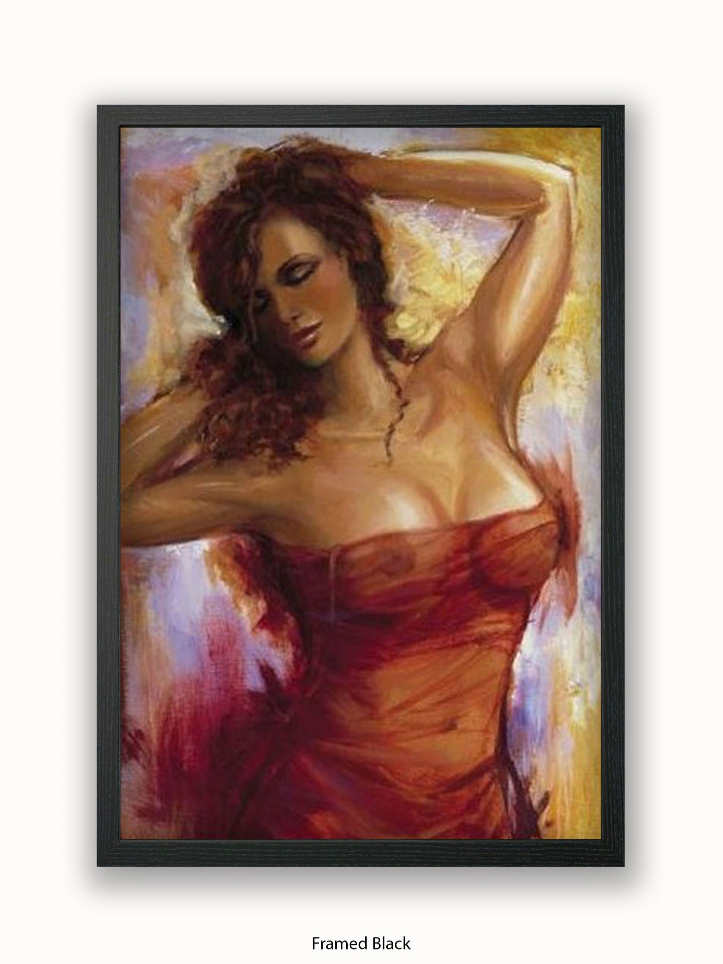 Red Female Art Poster