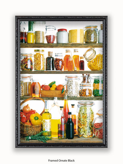 Kitchen Cupboard Poster