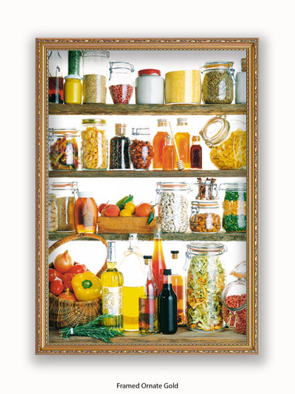 Kitchen Cupboard Poster