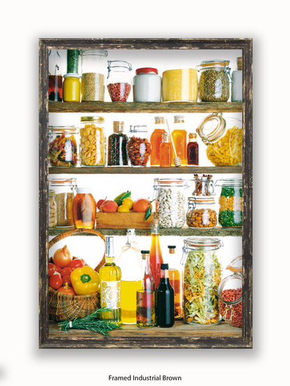 Kitchen Cupboard Poster