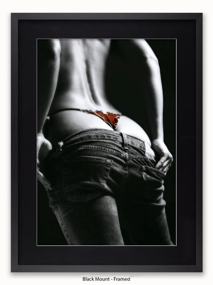 Sexy Jeans Girl String Poster