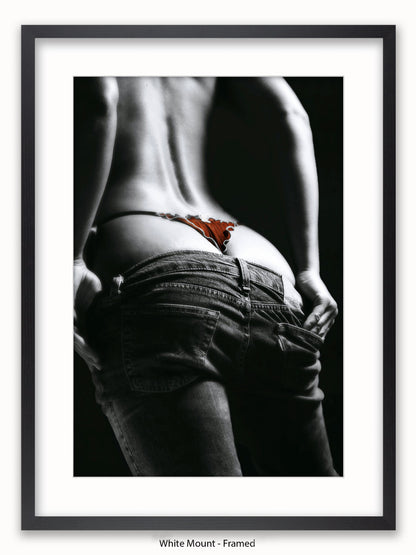 Sexy Jeans Girl String Poster