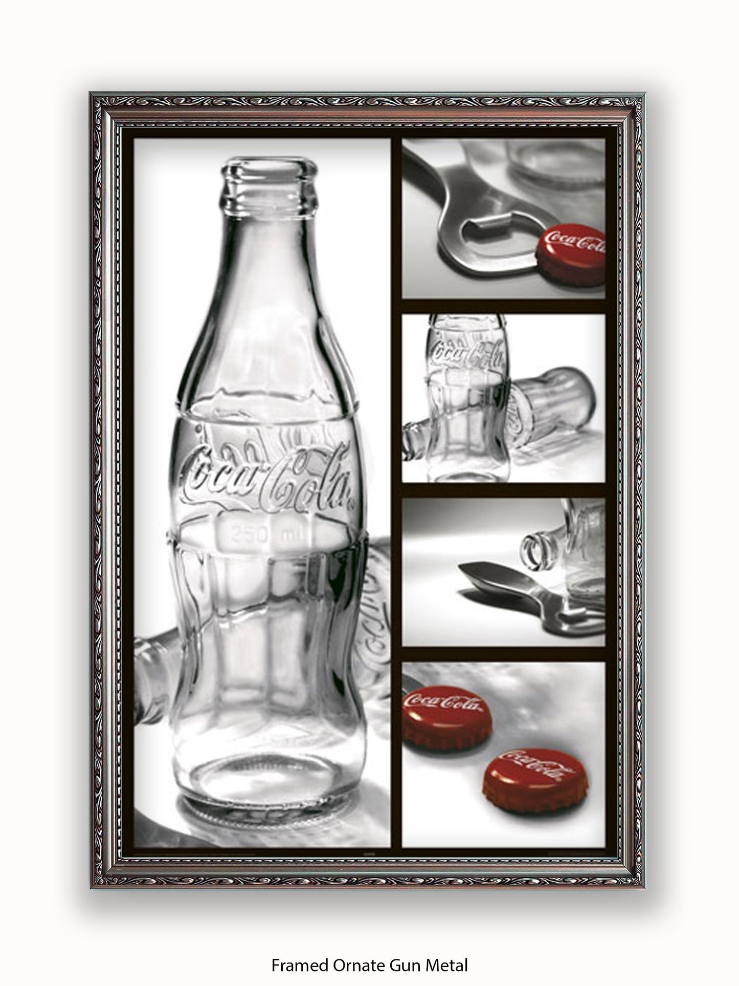 Coca Cola Bottle 4 pics R/Side Poster