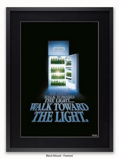 Beer Walk Towards The Light Poster