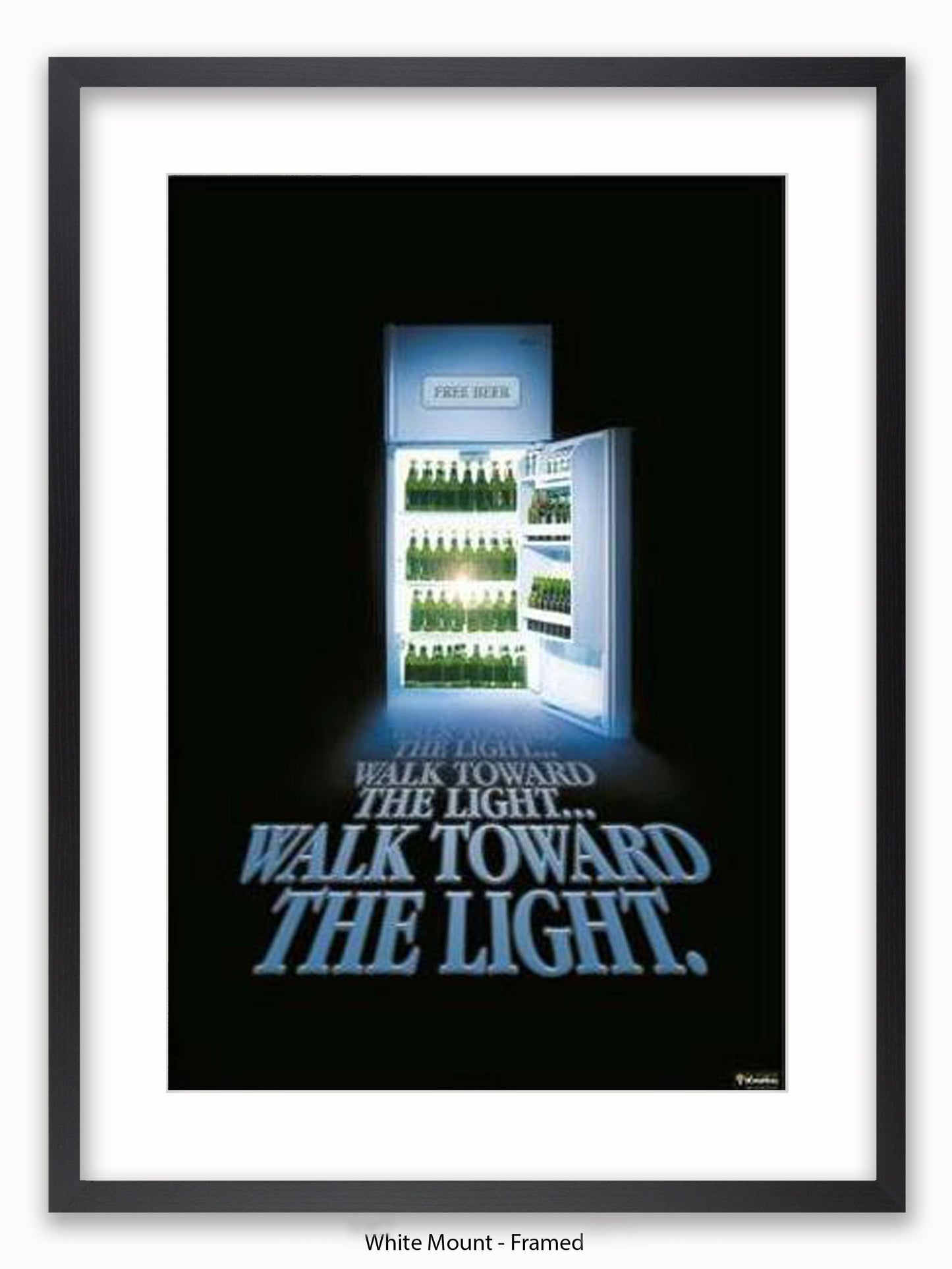 Beer Walk Towards The Light Poster