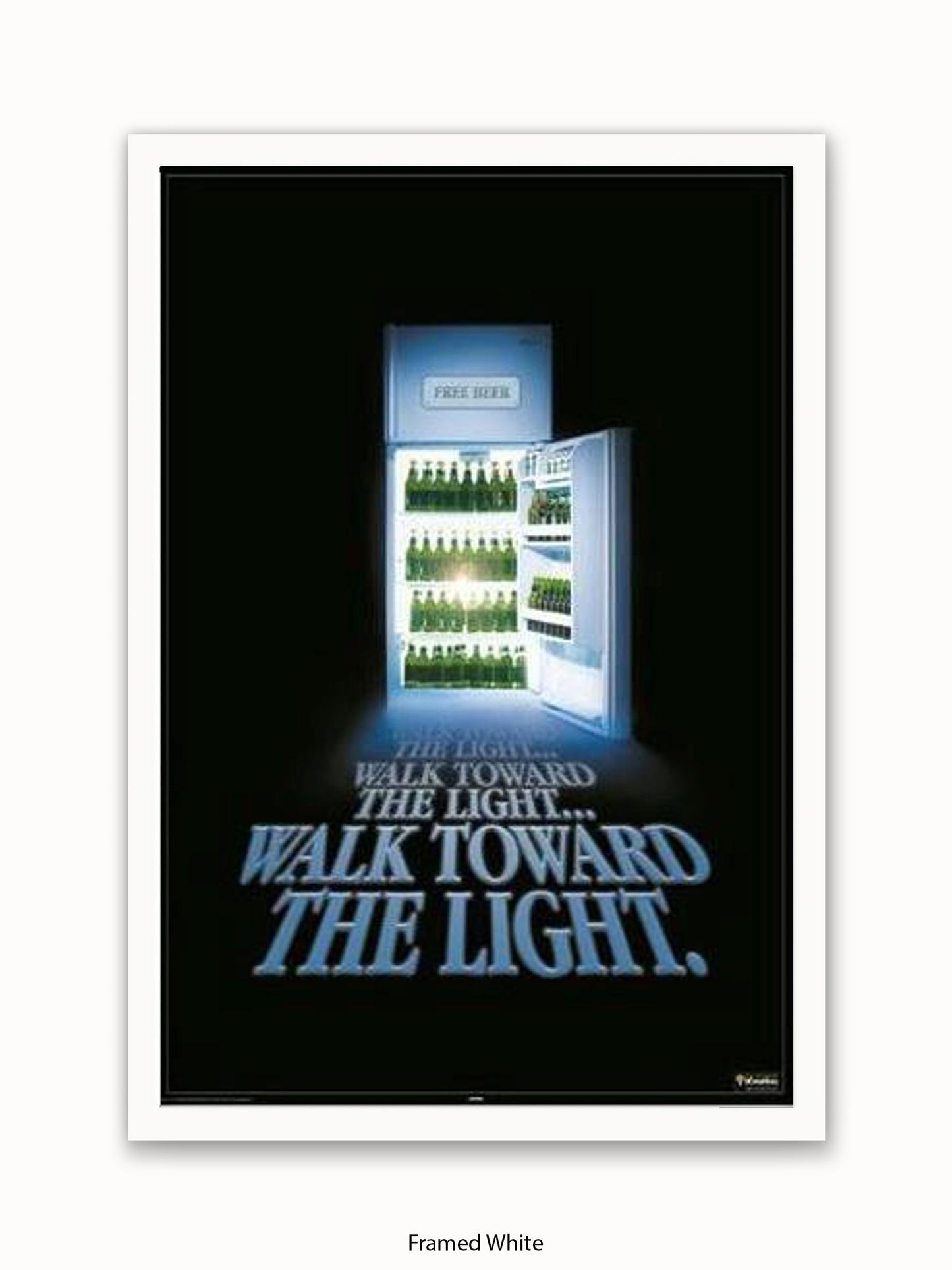 Beer Walk Towards The Light Poster