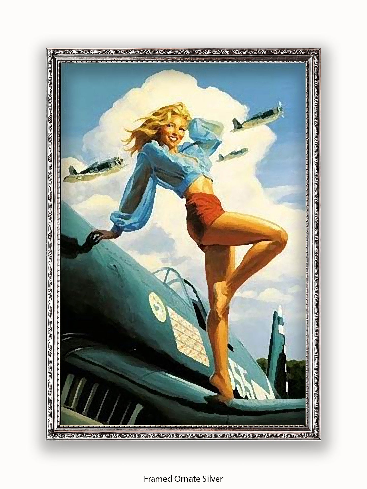 Hildebrandt Airplane Girl Poster
