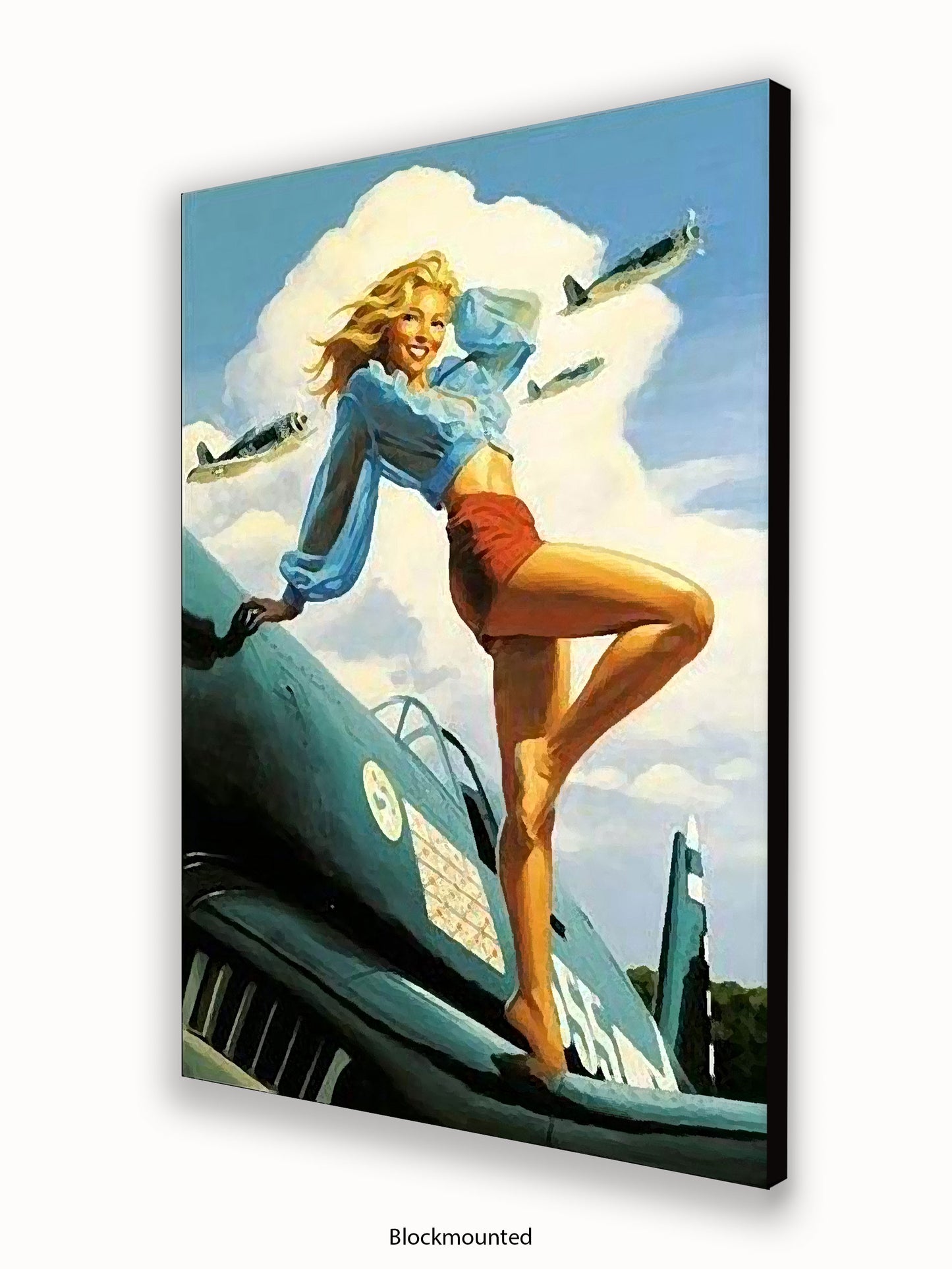 Hildebrandt Airplane Girl Poster