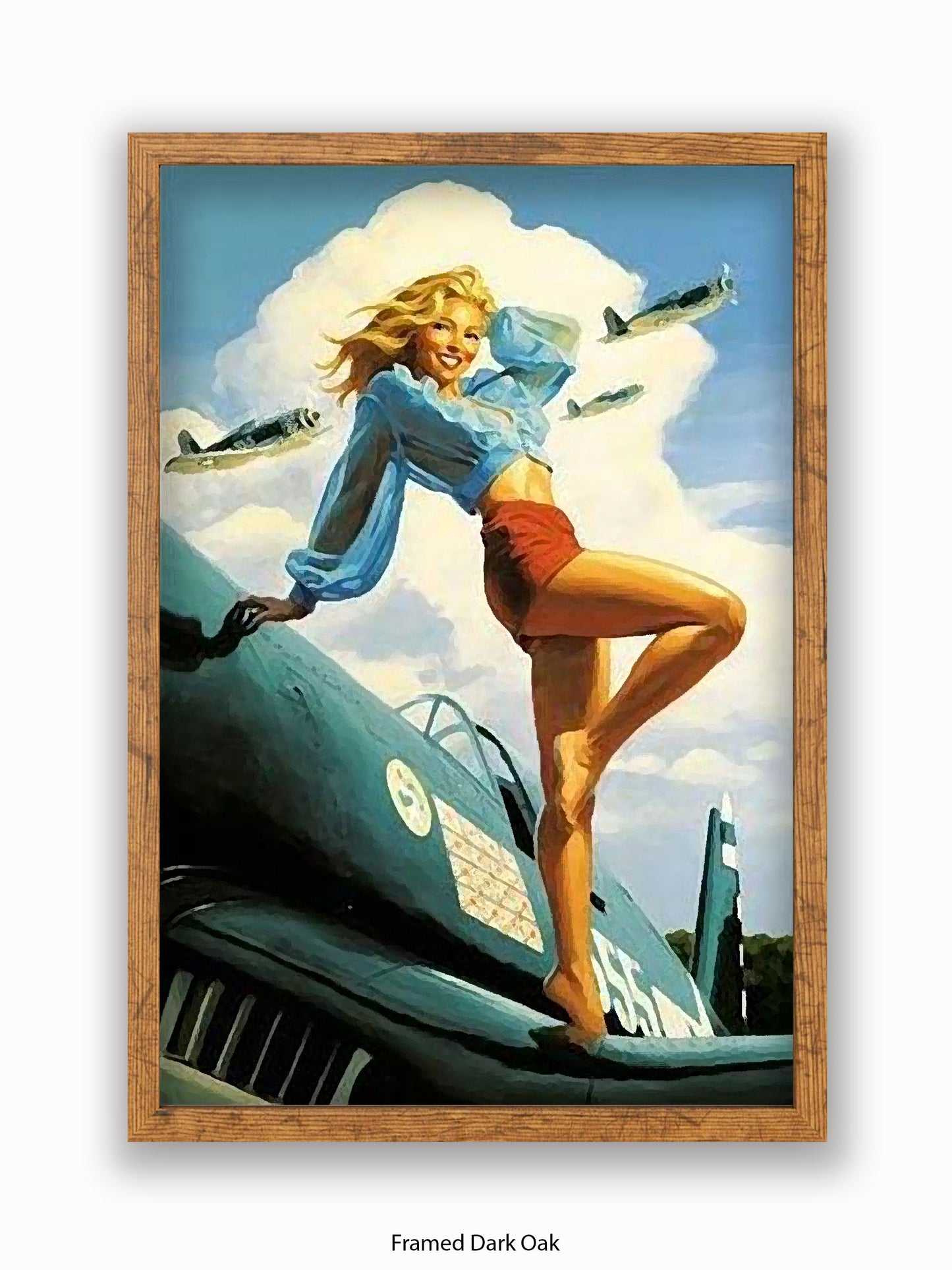 Hildebrandt Airplane Girl Poster
