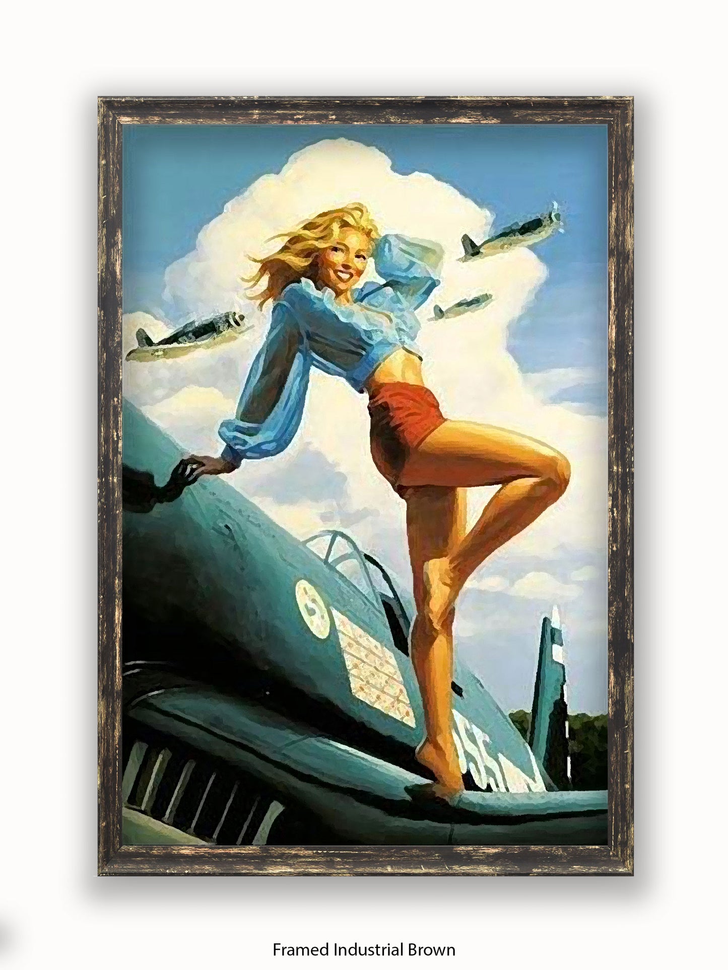 Hildebrandt Airplane Girl Poster