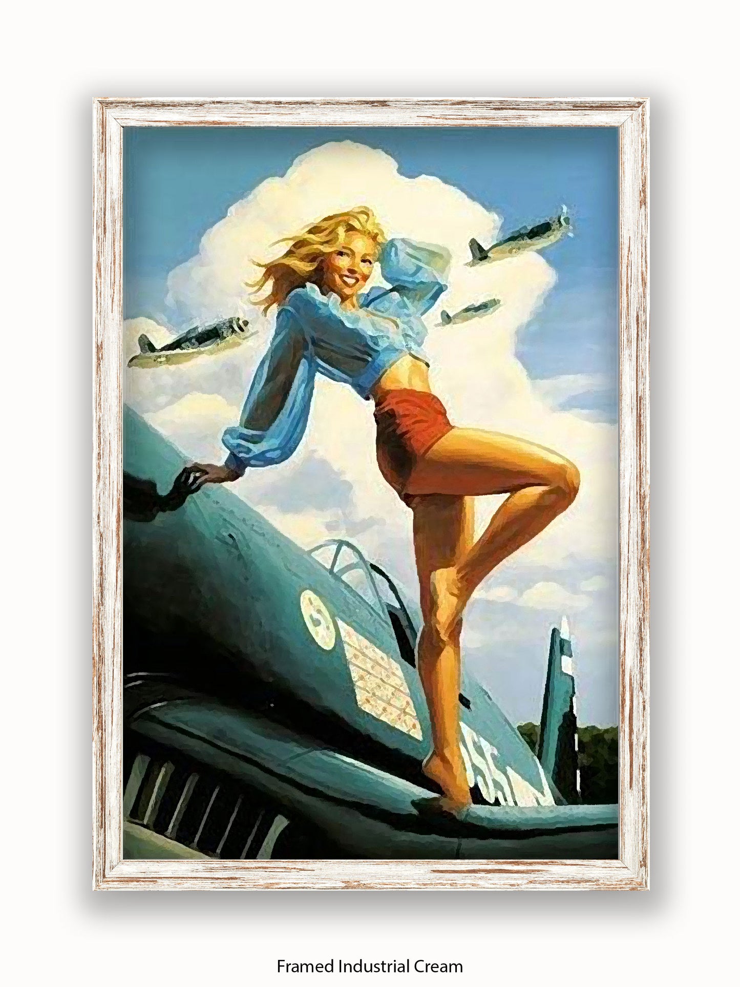 Hildebrandt Airplane Girl Poster