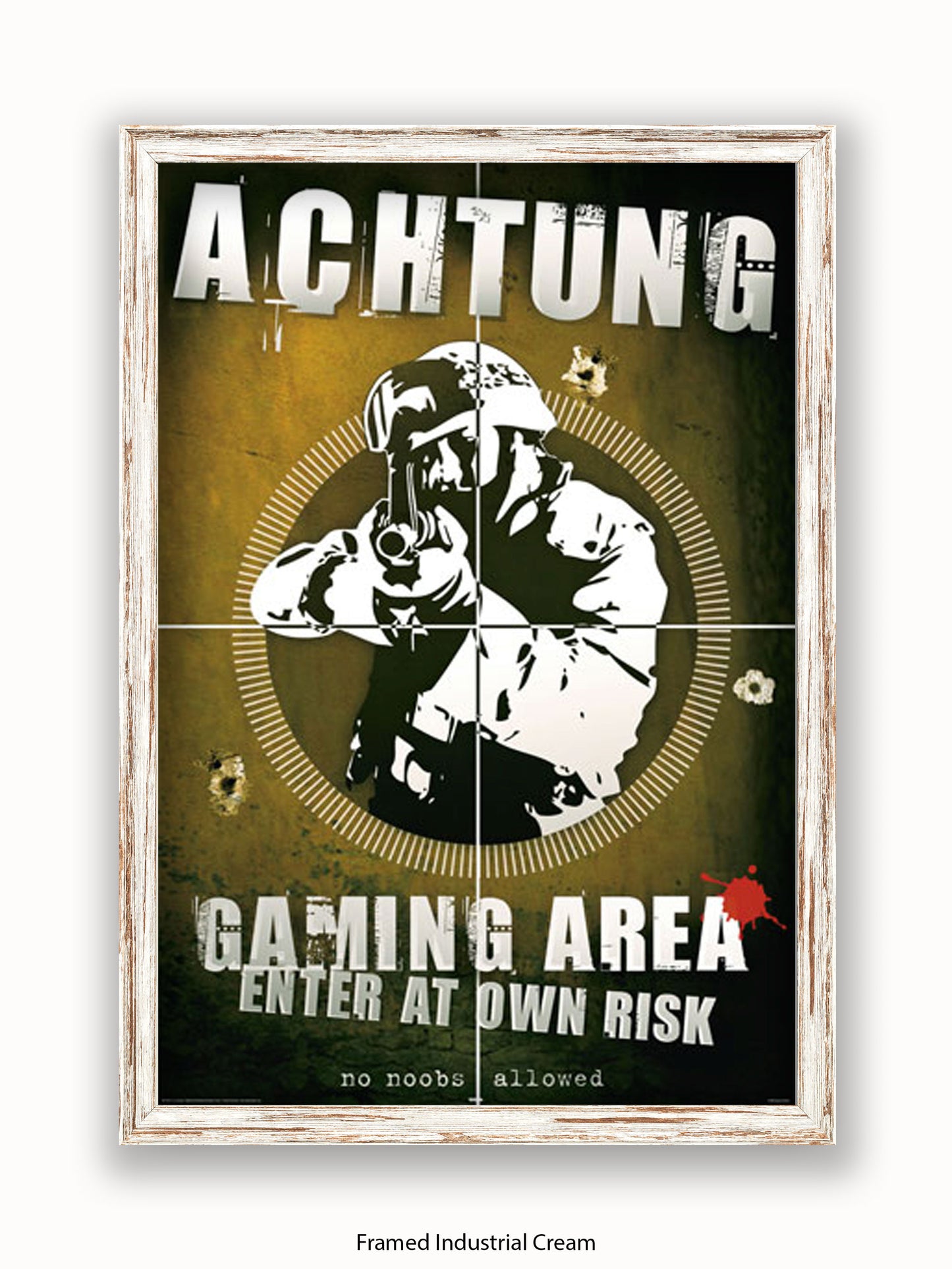 Achtung Gaming Area Poster