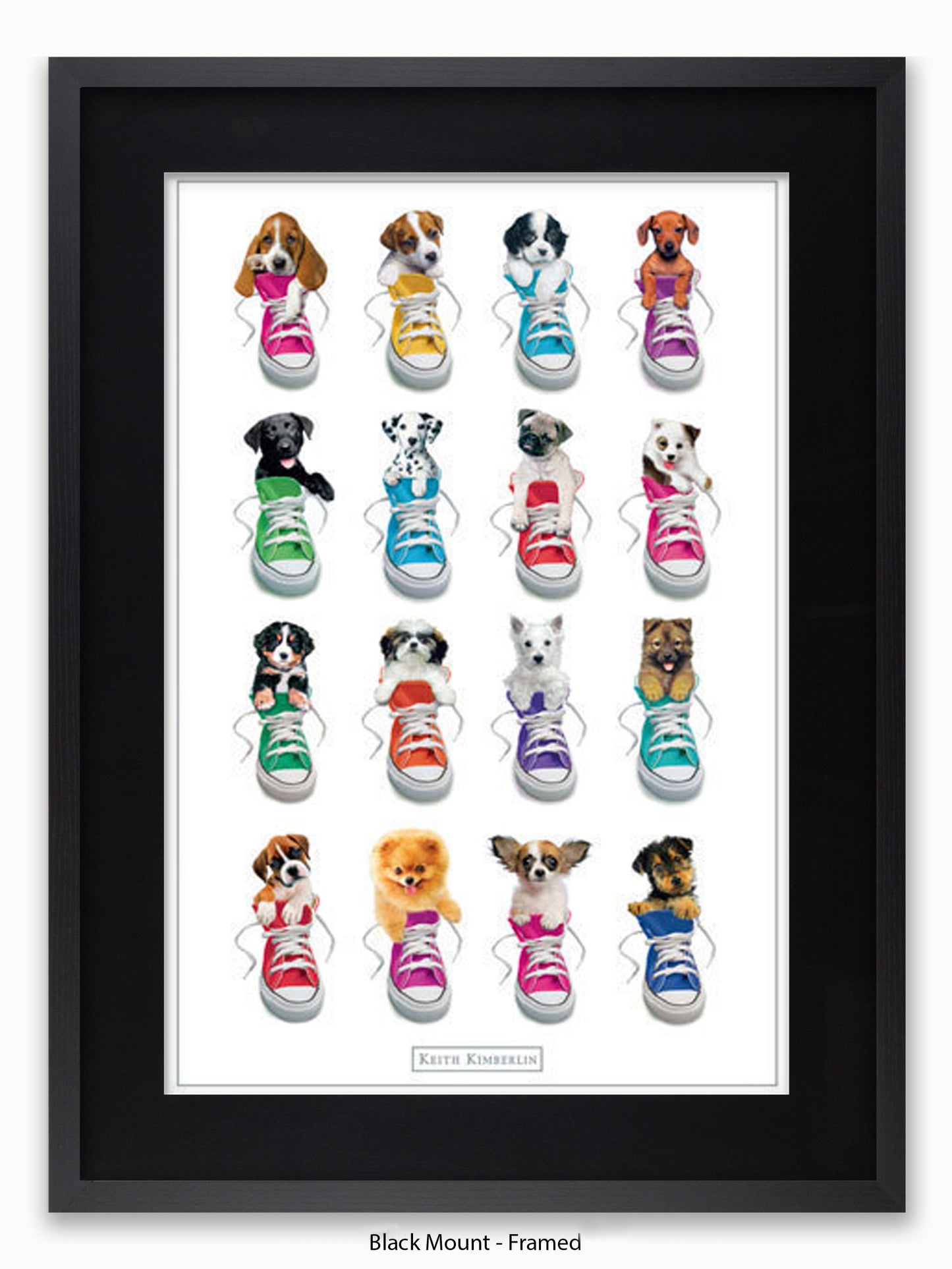Keith Kimberlin Sneakers Puppies Poster