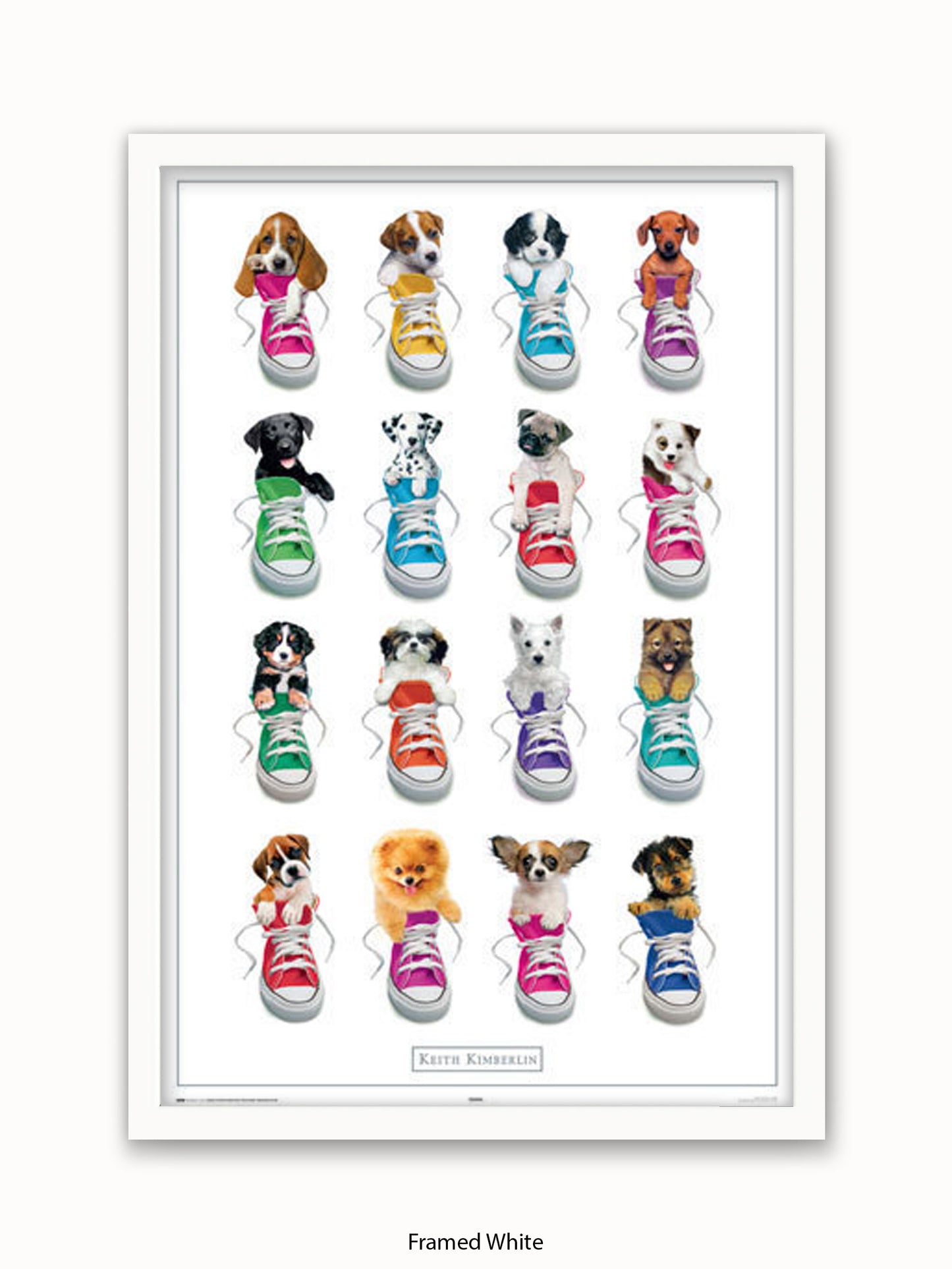 Keith Kimberlin Sneakers Puppies Poster