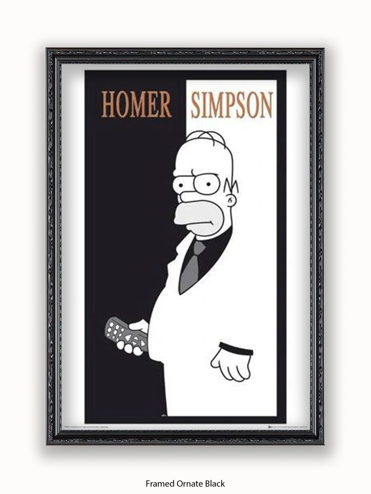 Simpsons  Homer  Scarface Poster
