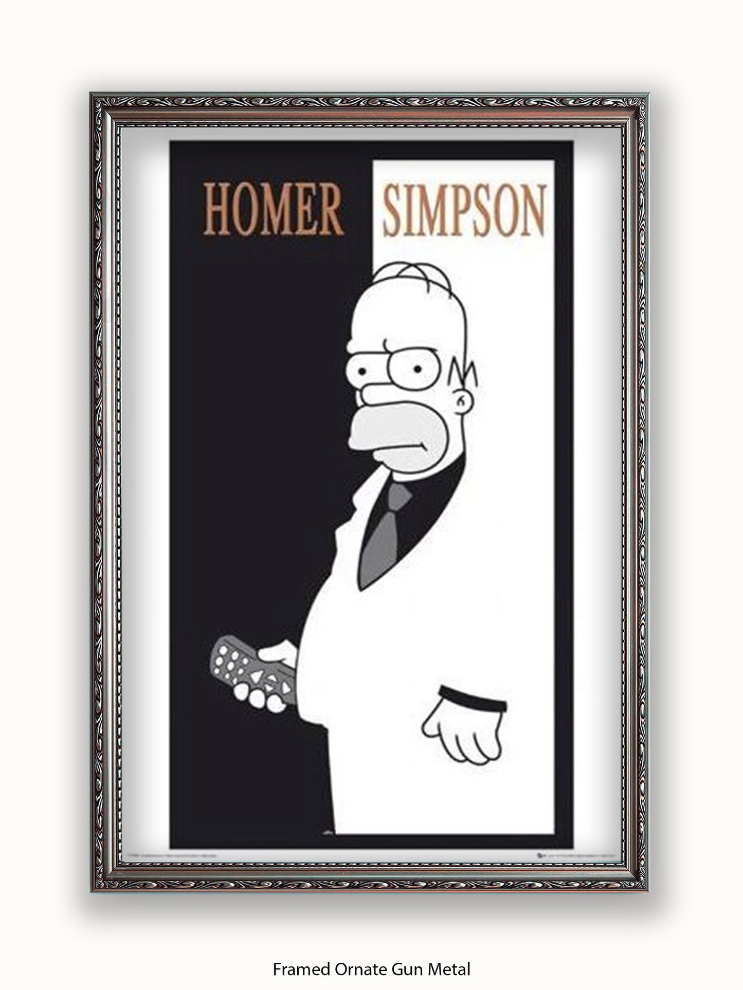 Simpsons  Homer  Scarface Poster