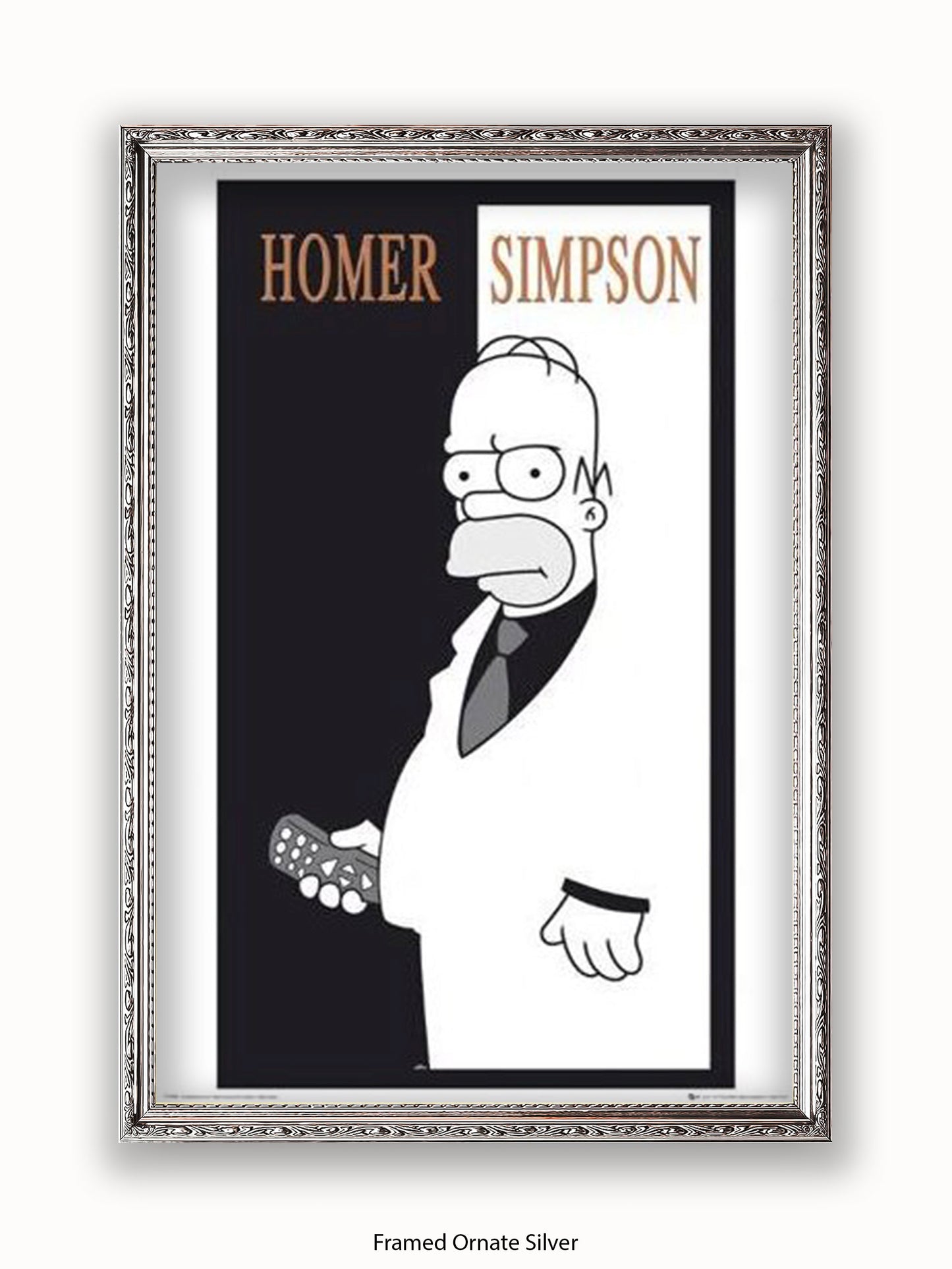 Simpsons  Homer  Scarface Poster