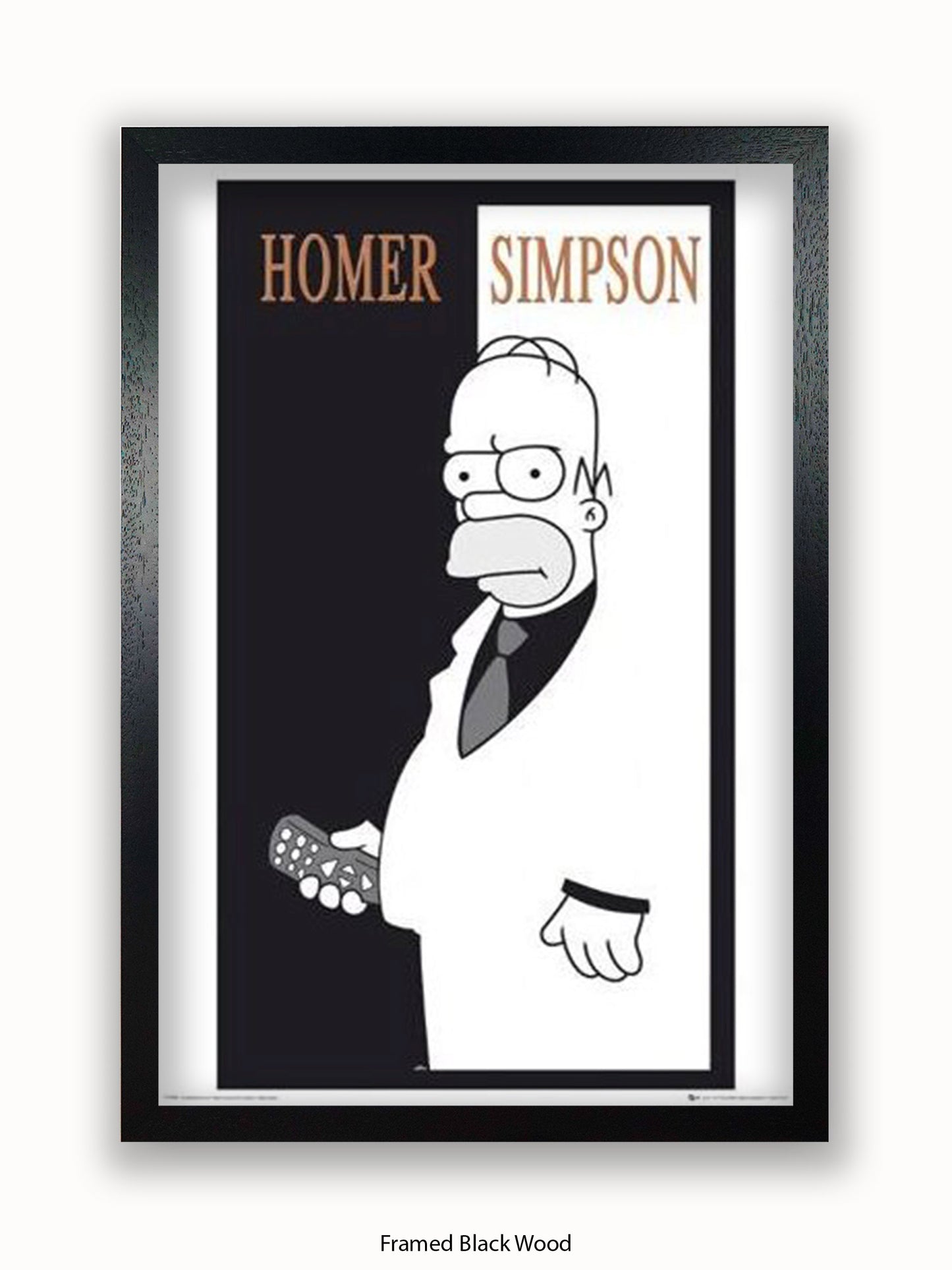 Simpsons  Homer  Scarface Poster