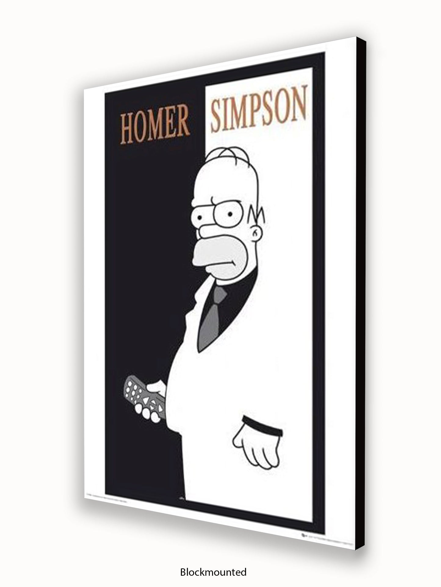 Simpsons  Homer  Scarface Poster