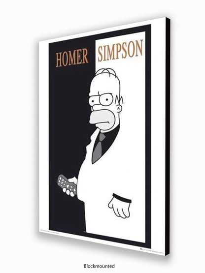 Simpsons  Homer  Scarface Poster