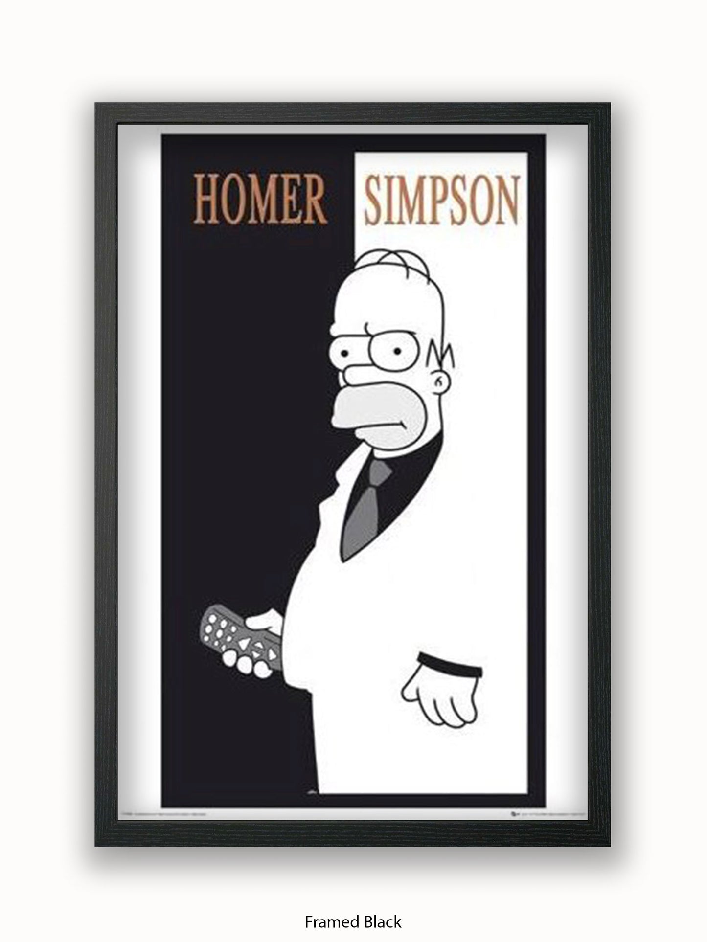 Simpsons  Homer  Scarface Poster