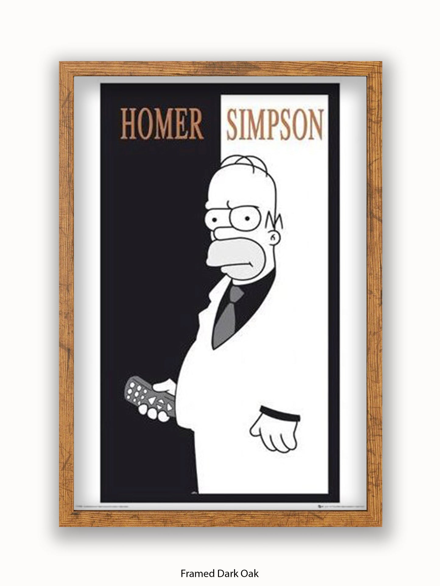 Simpsons  Homer  Scarface Poster