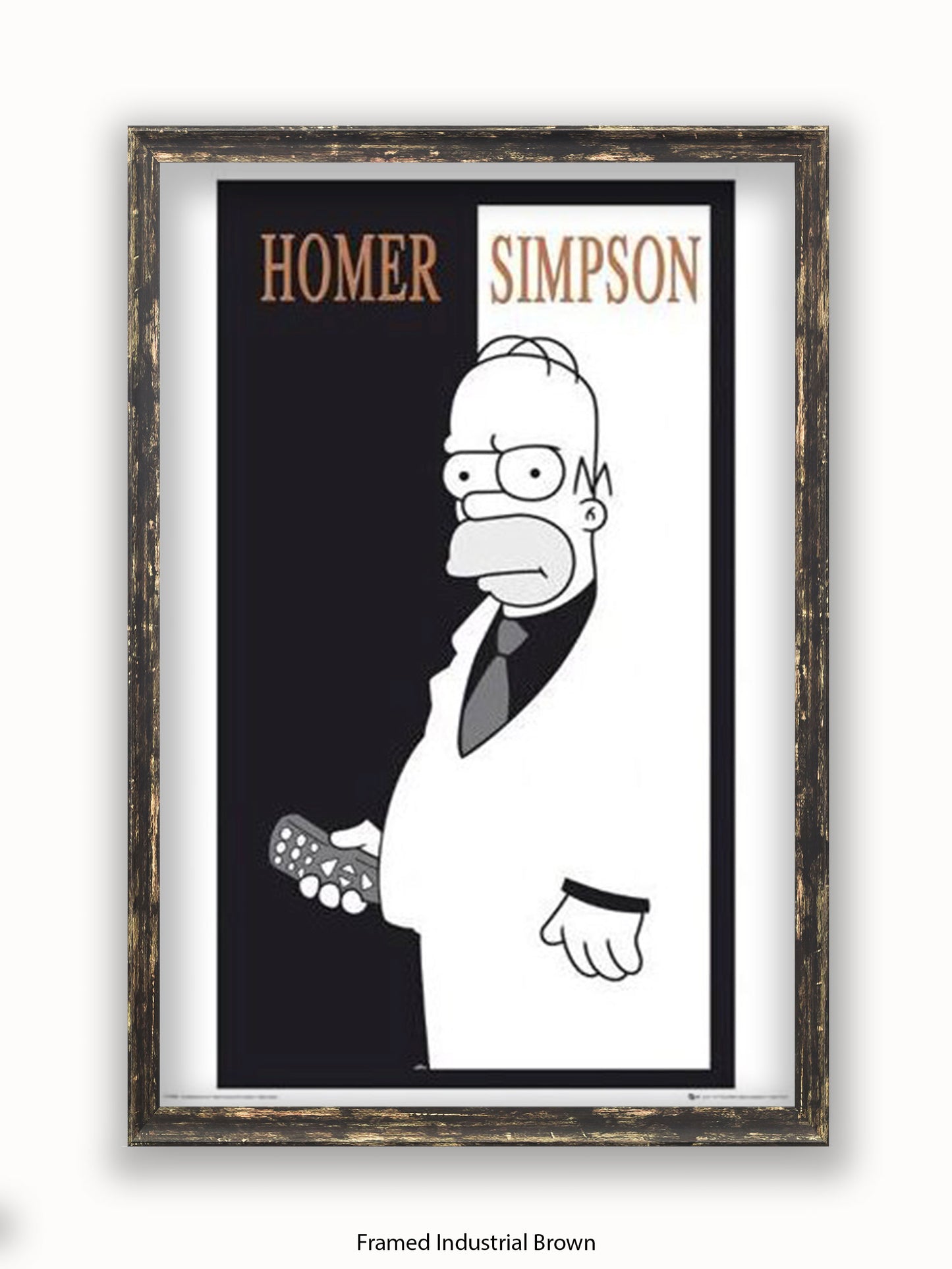 Simpsons  Homer  Scarface Poster