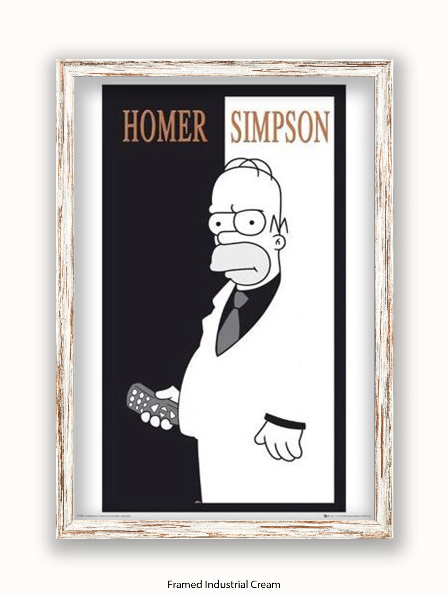 Simpsons  Homer  Scarface Poster