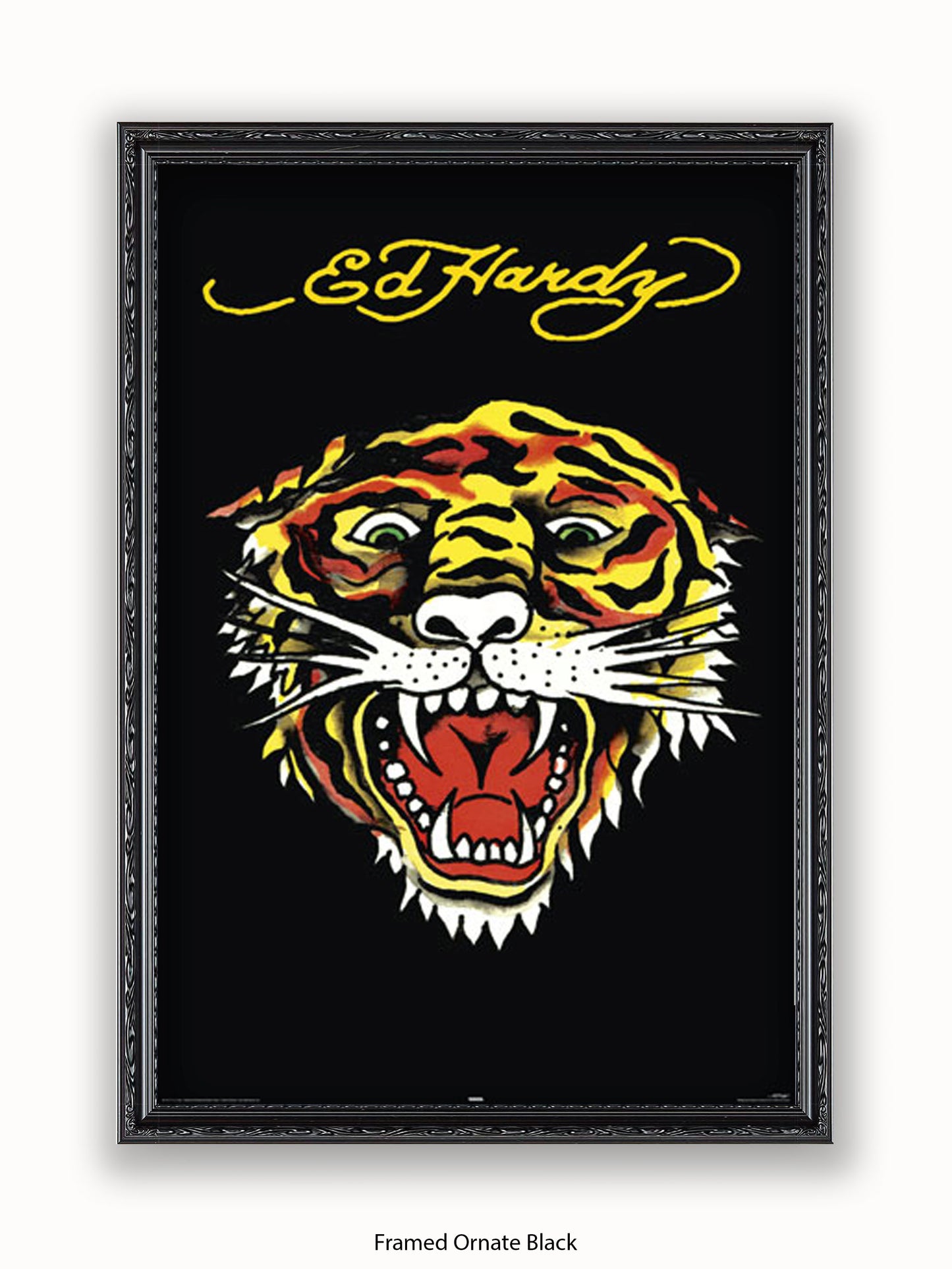 Ed  Hardy  Tiger  Black Poster