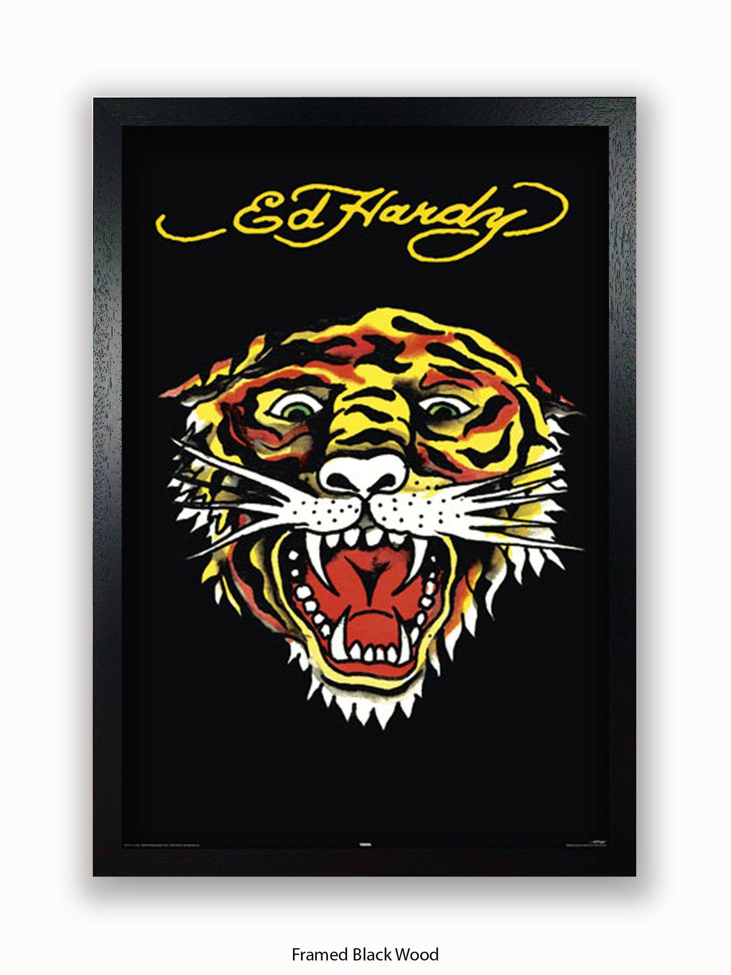 Ed  Hardy  Tiger  Black Poster