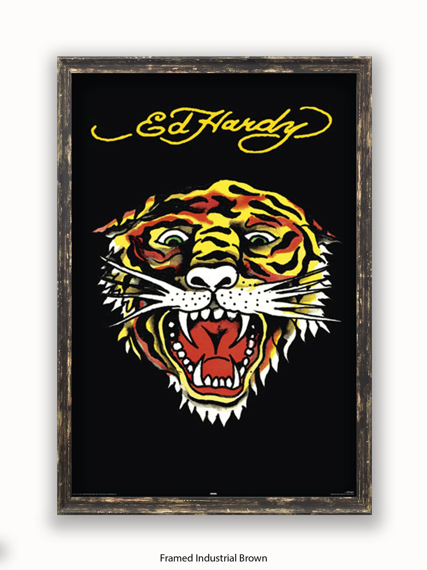 Ed  Hardy  Tiger  Black Poster