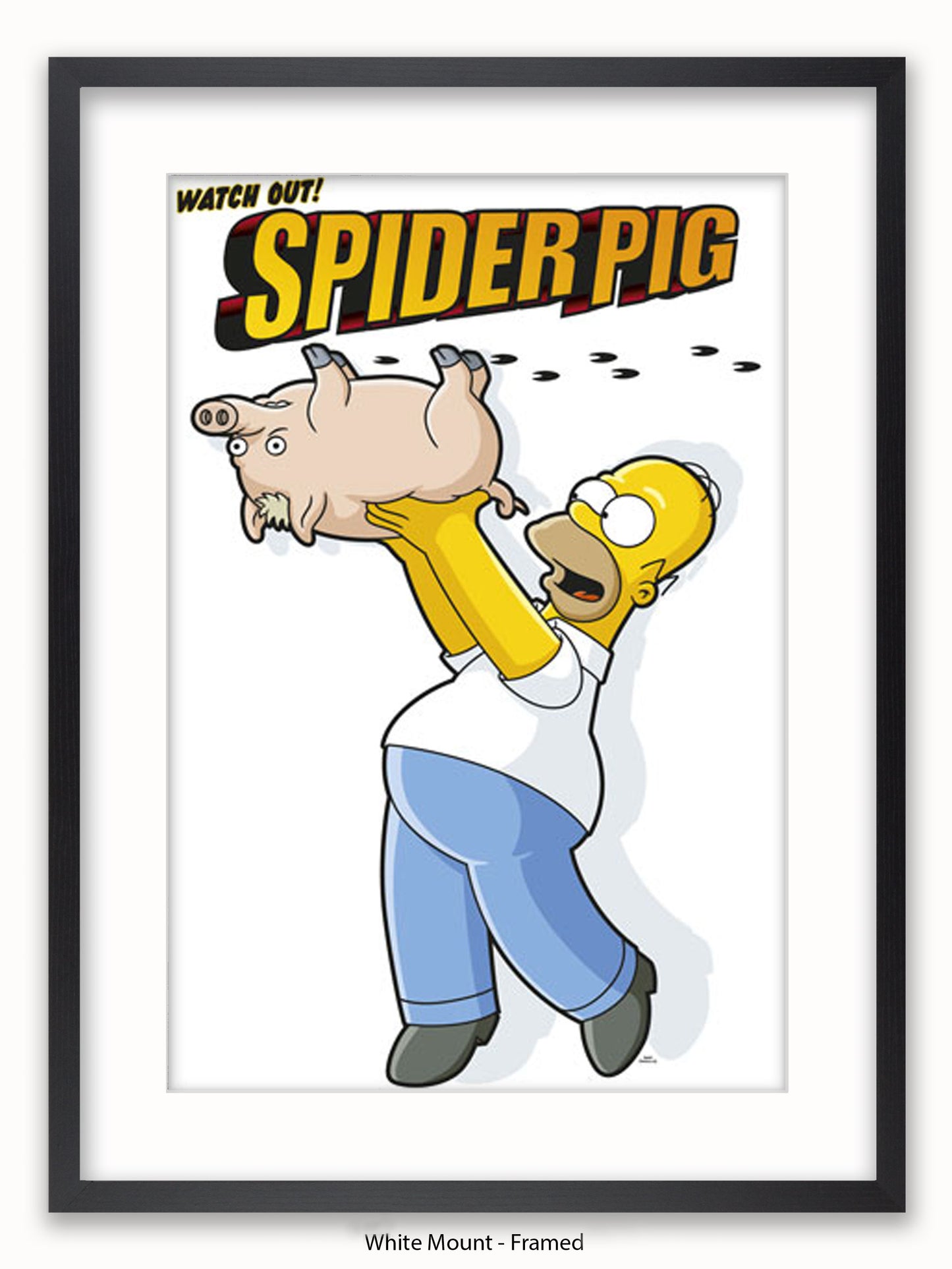 Simpsons  Homer  Spiderpig Poster