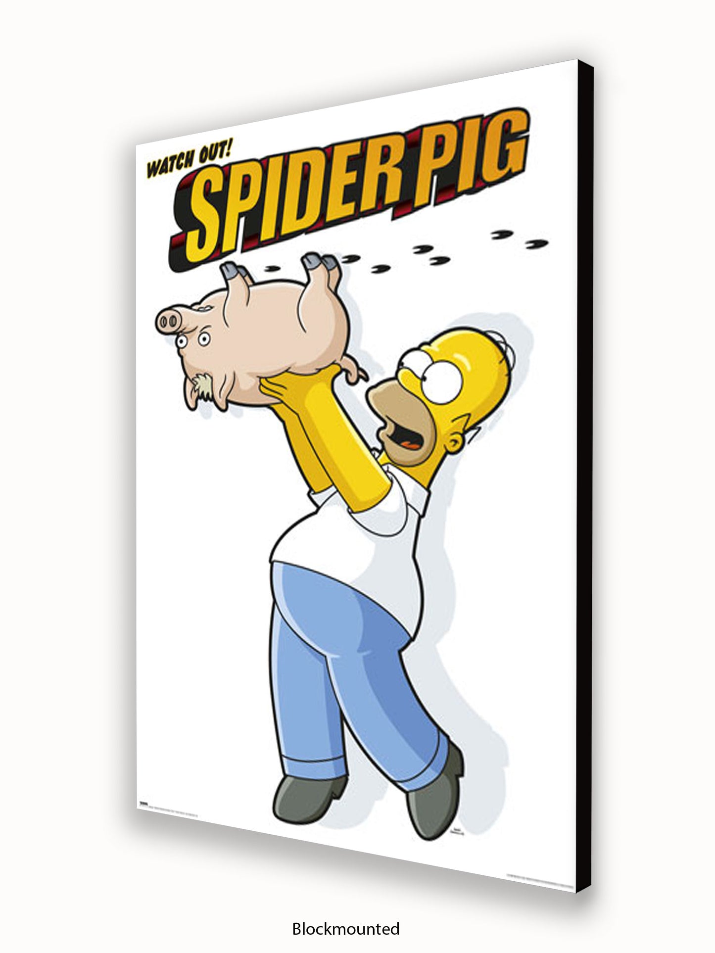 Simpsons  Homer  Spiderpig Poster