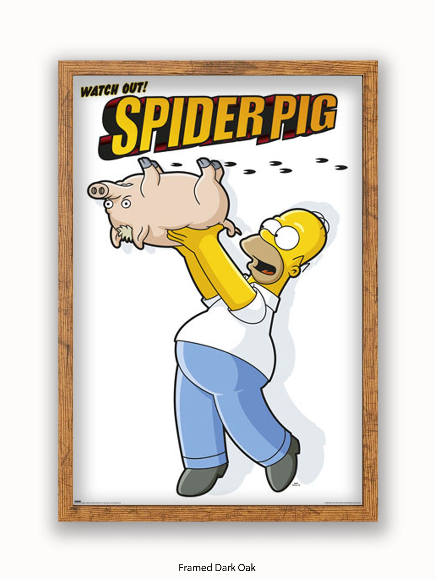 Simpsons  Homer  Spiderpig Poster