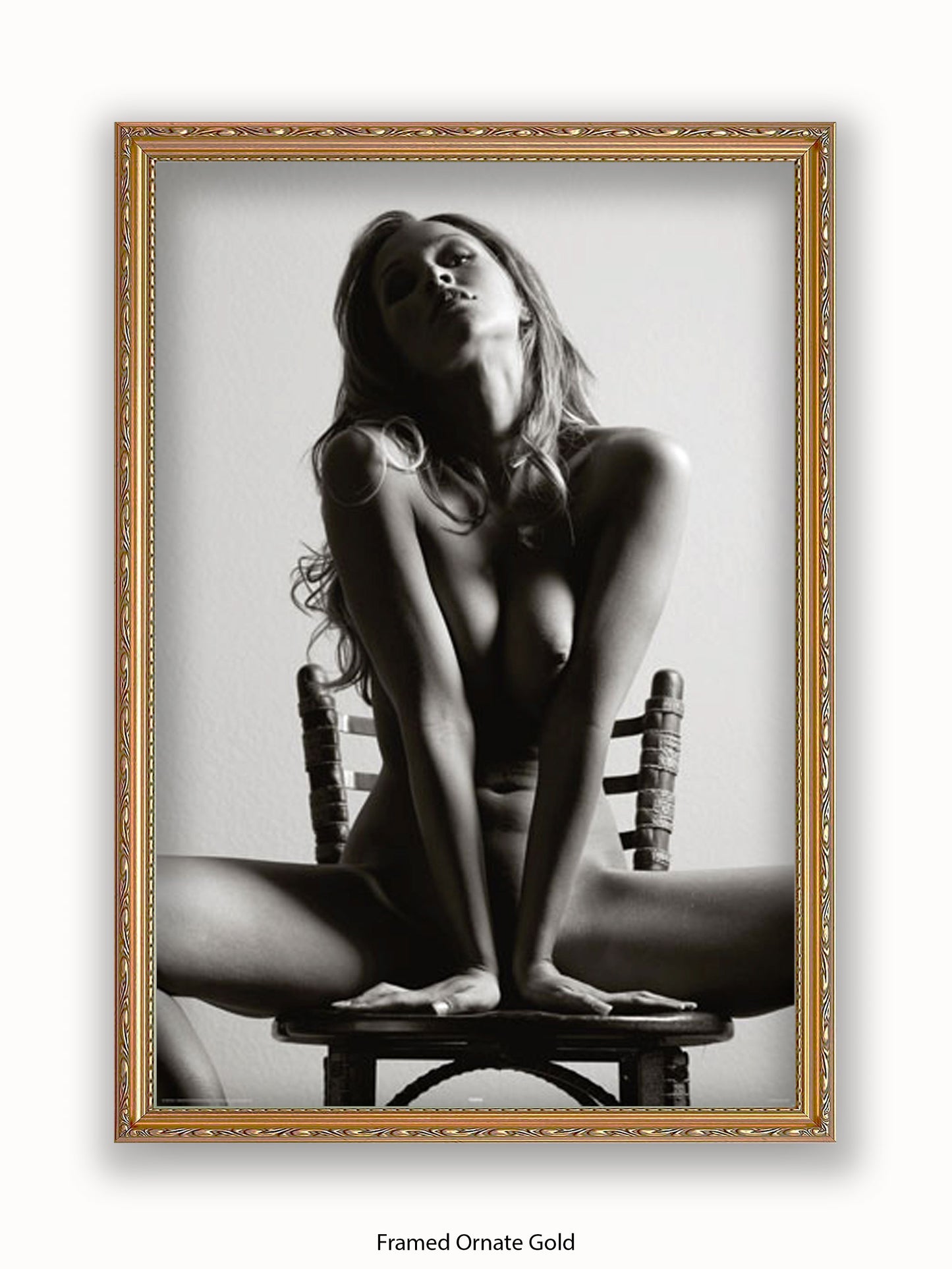 Sexy Girl Chair Poster