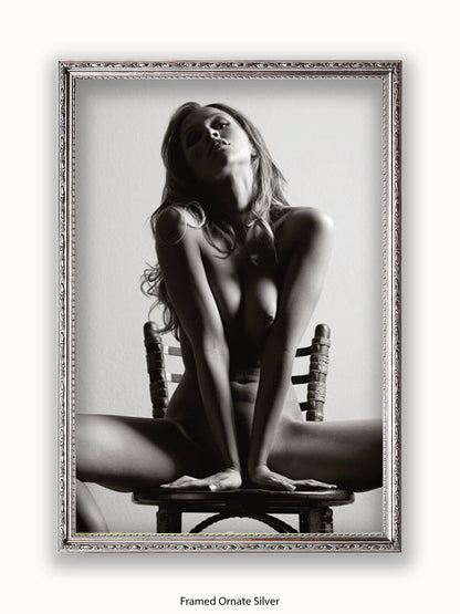 Sexy Girl Chair Poster