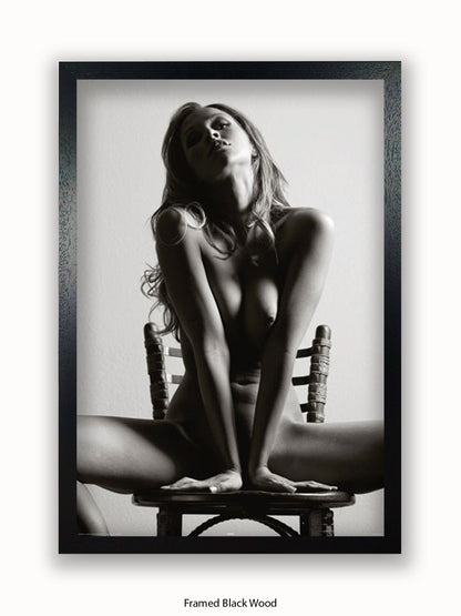 Sexy Girl Chair Poster