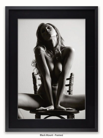 Sexy Girl Chair Poster