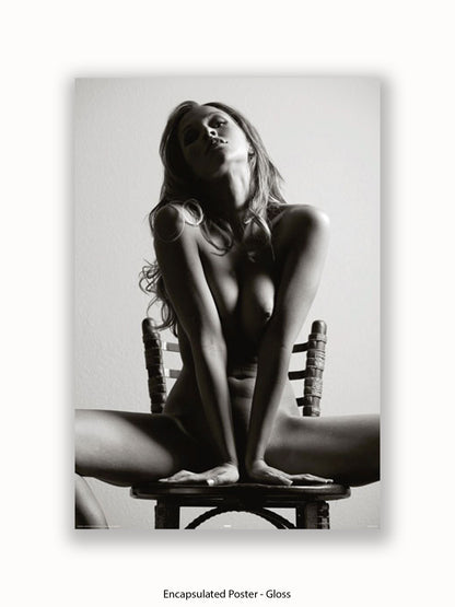 Sexy Girl Chair Poster