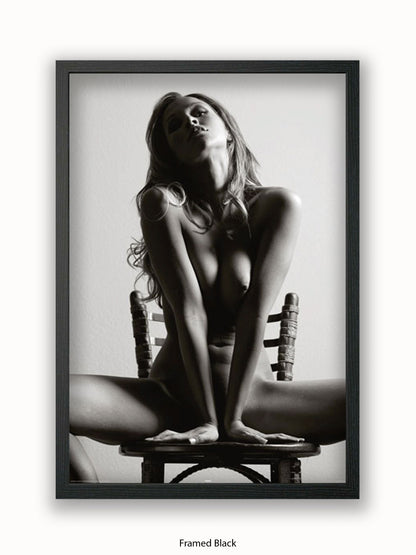 Sexy Girl Chair Poster