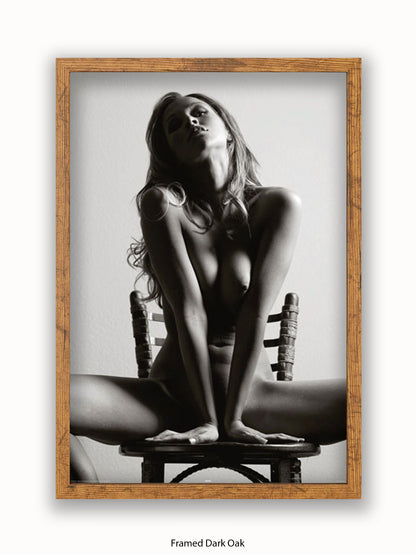 Sexy Girl Chair Poster