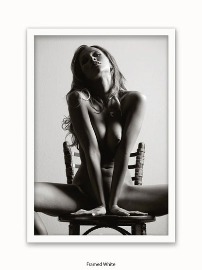 Sexy Girl Chair Poster