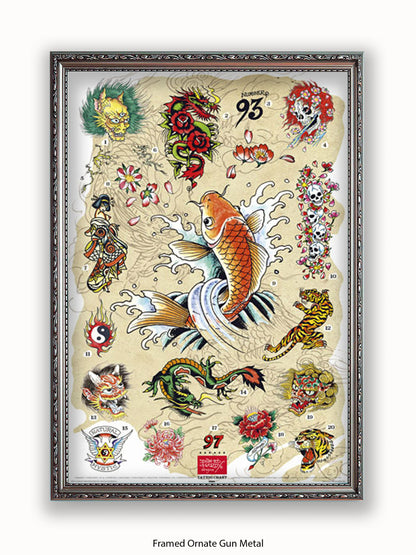 Ed  Hardy  Japanese  Chart Poster