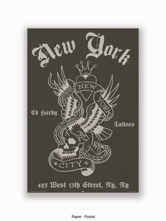 Ed Hardy New York Poster