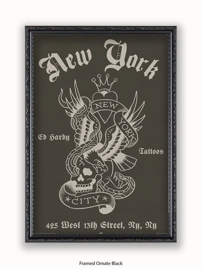 Ed Hardy New York Poster