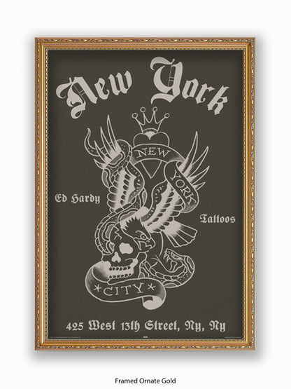 Ed Hardy New York Poster
